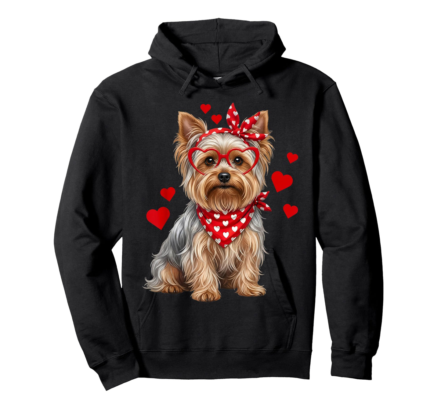 Yorkshire Terrier Valentines Day Dog Lover Heart T-Shirt