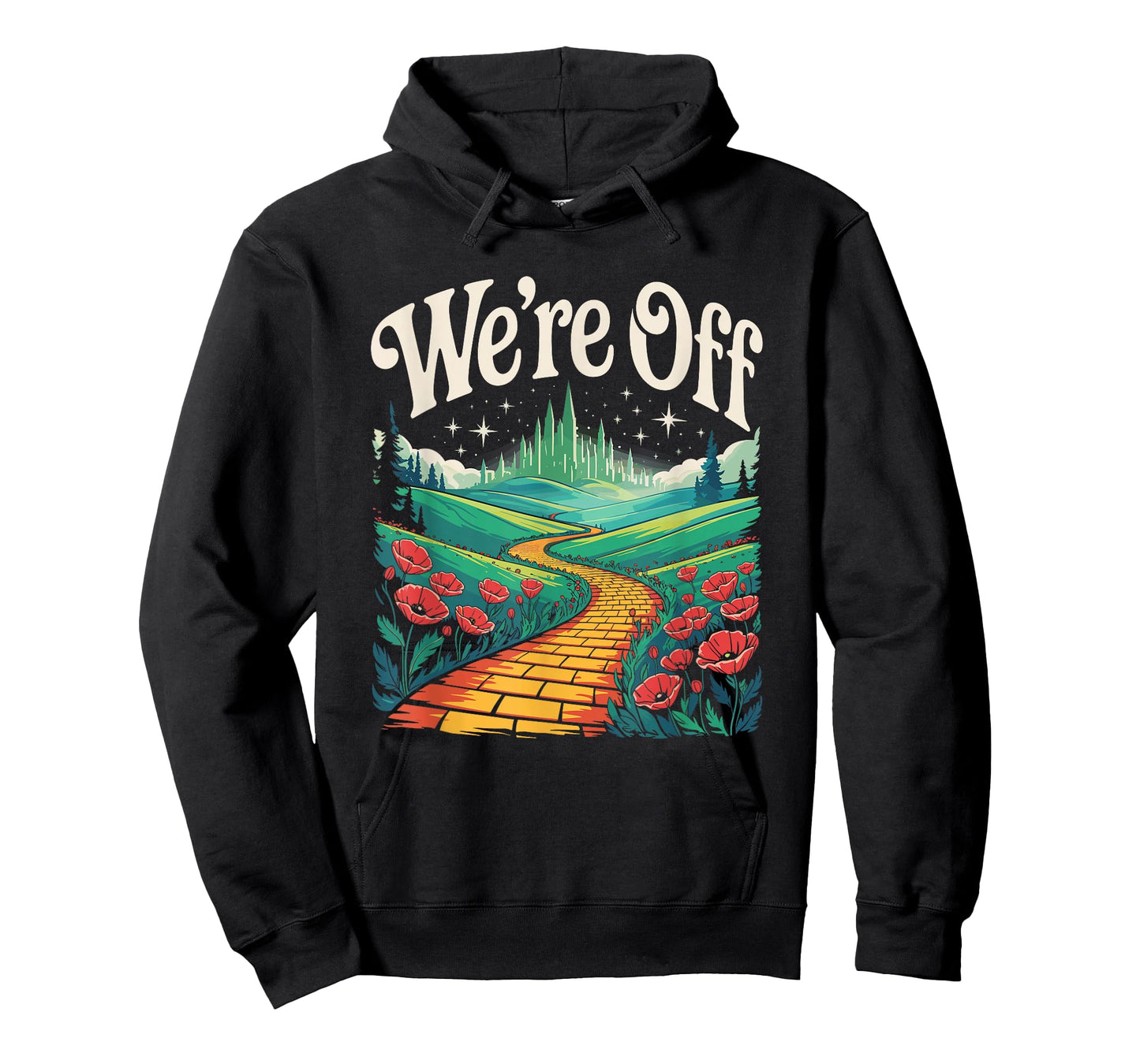 We're Off Funny Yellow Path Brick Wizard Literature School T-Shirt
