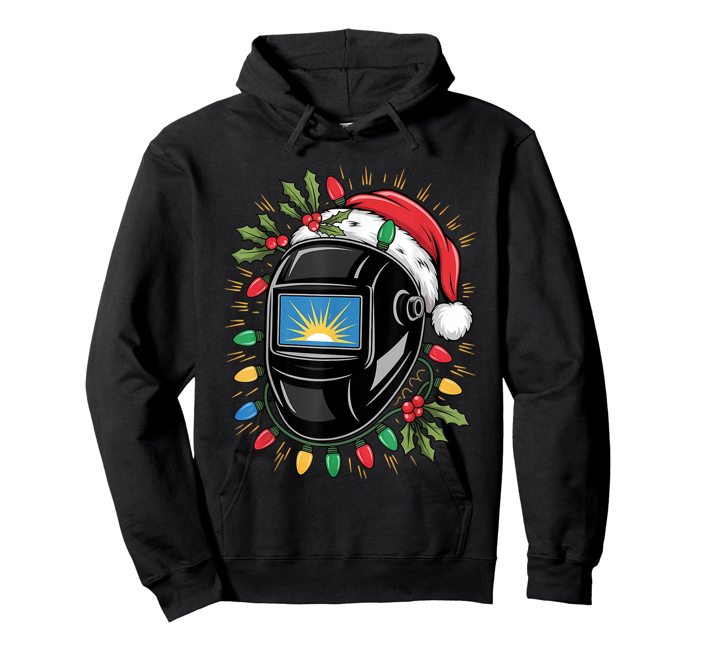 Welder Christmas Hat Funny Welding Xmas Tools T-Shirt