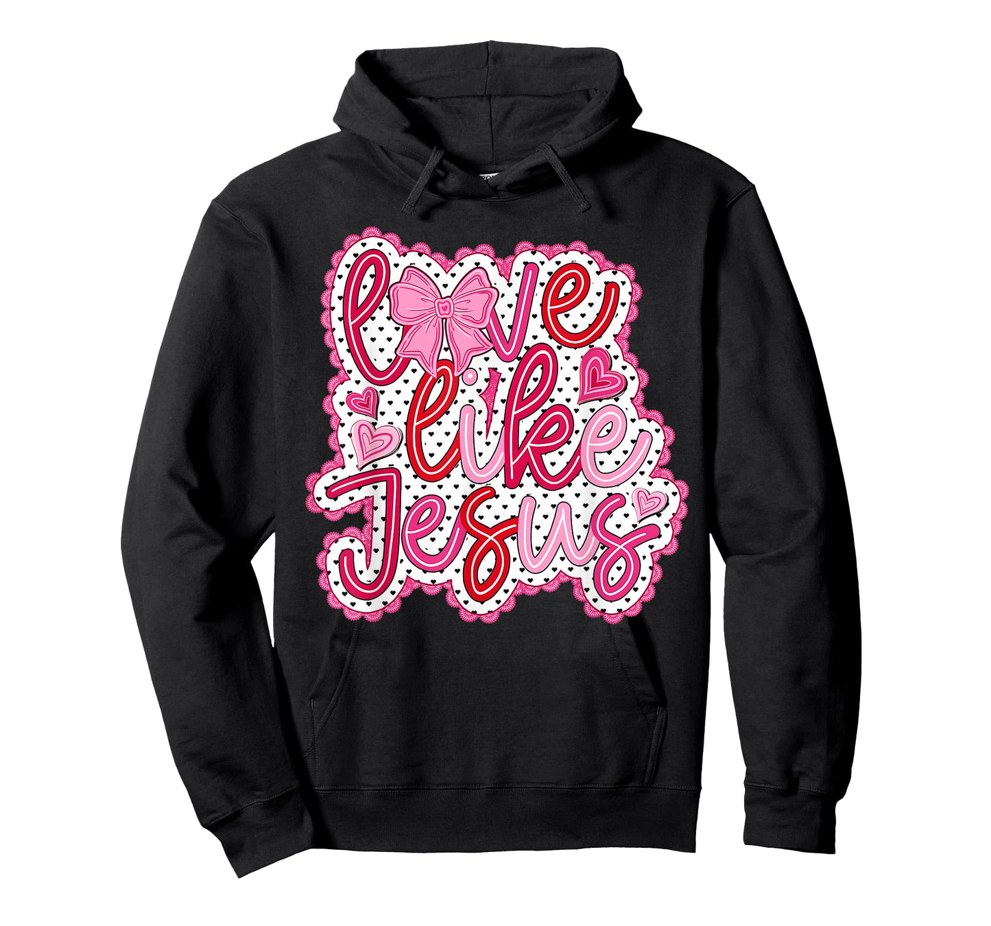 Preppy Valentine Love Like Jesus John 15:12 Girl Women T-Shirt