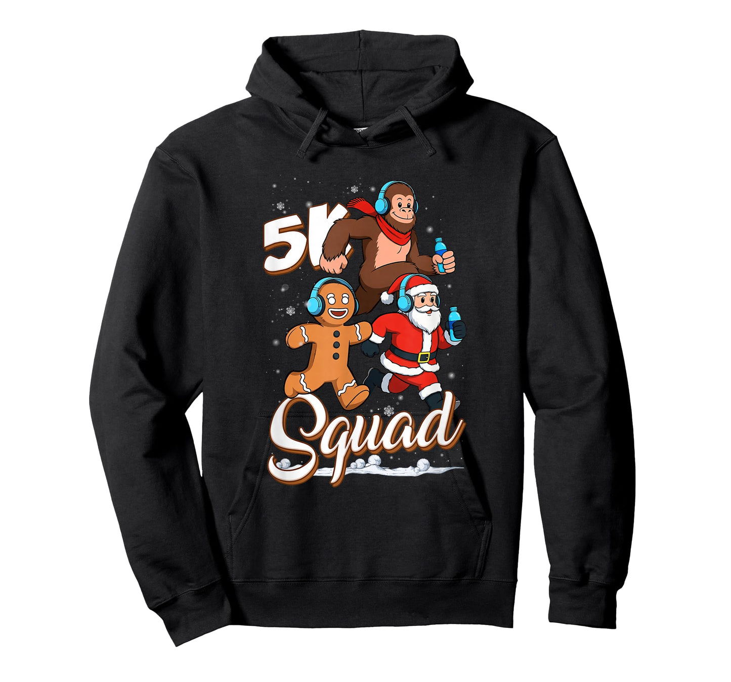 5K Squad Running Team Christmas Race Winter Athlete Vibe T-Shirt