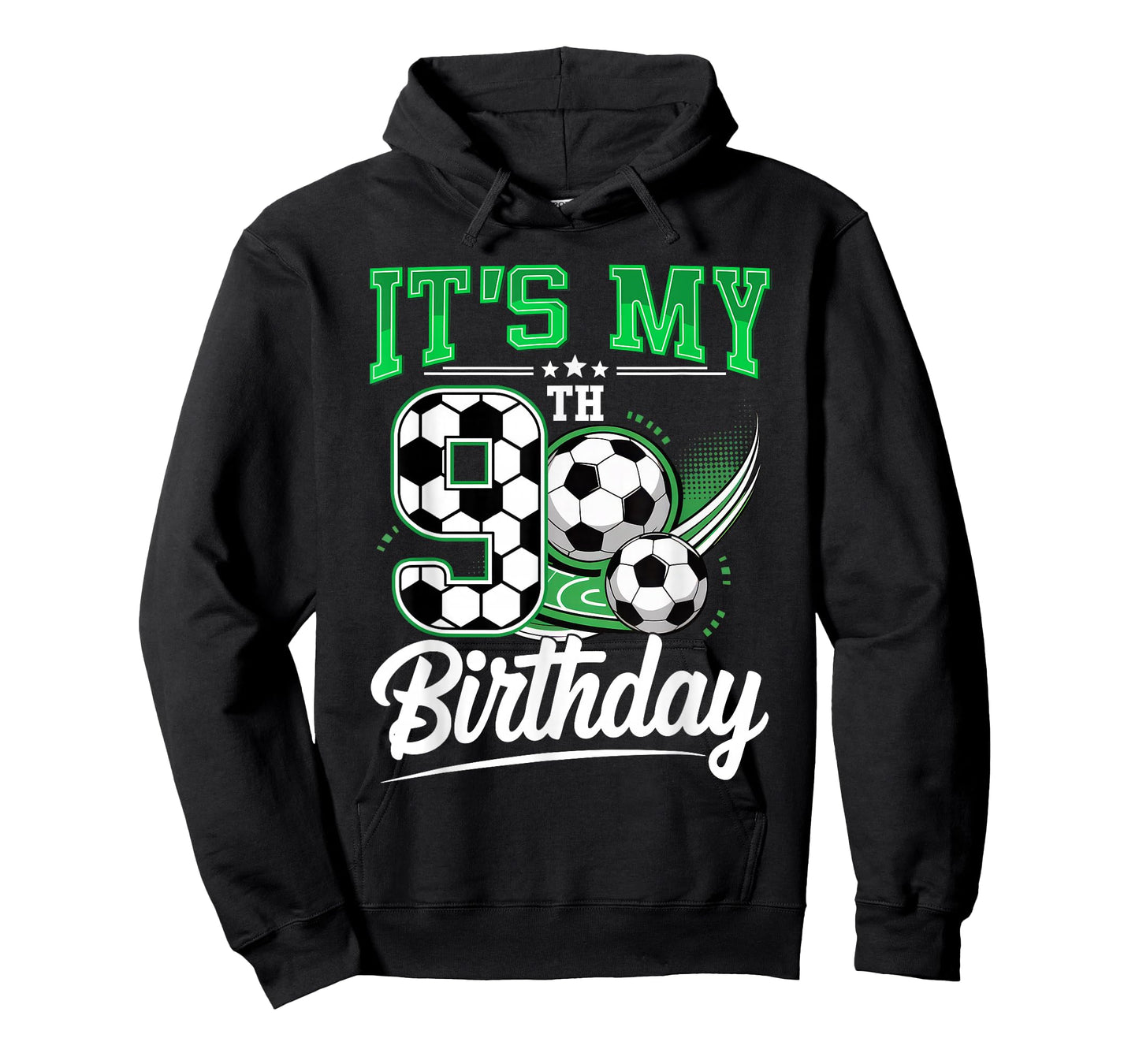 It's My 9th Birthday Boy Soccer Ball 9 Year Old Number Nine T-Shirt