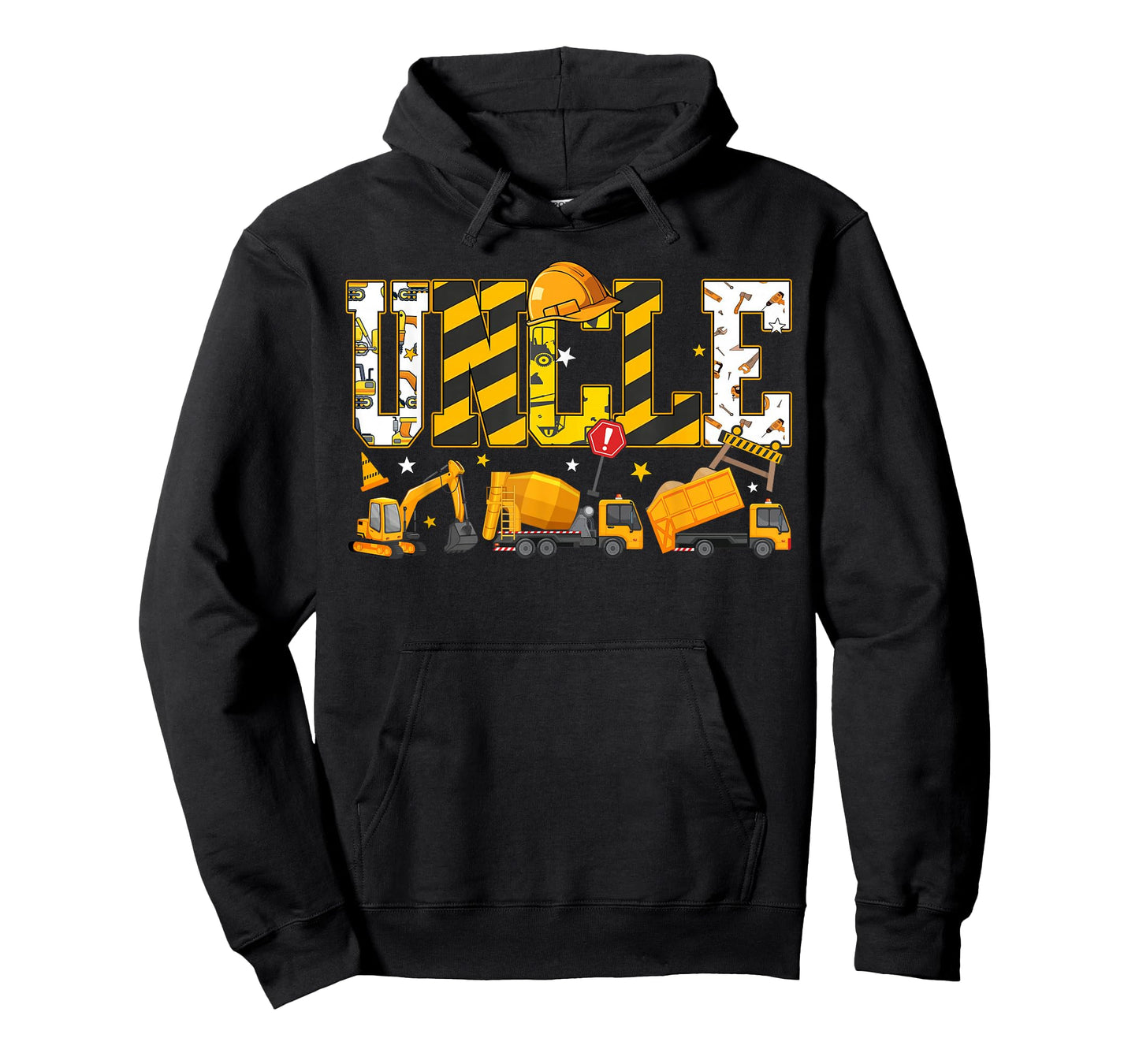 Uncle Construction Excavator Kids Matching Family Party T-Shirt