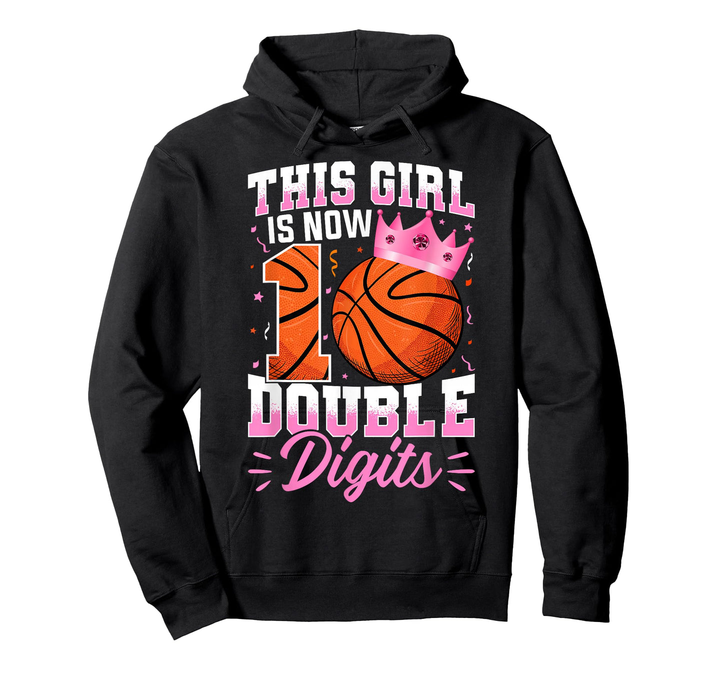 This Girl Now 10 Double Digits Basketball 10 Year Birthday T-Shirt
