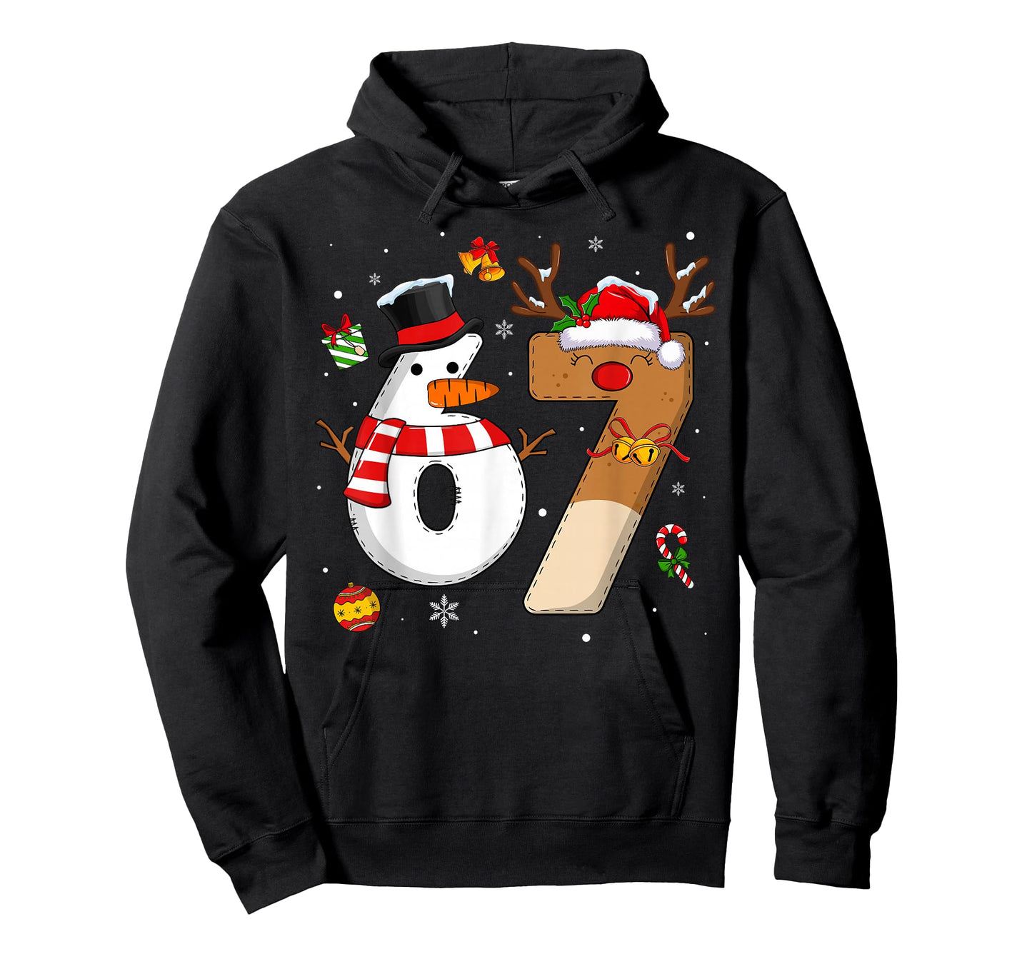 67 Six Seven Funny Christmas Shirts Boys Girls Kids 6 7 Meme T-Shirt