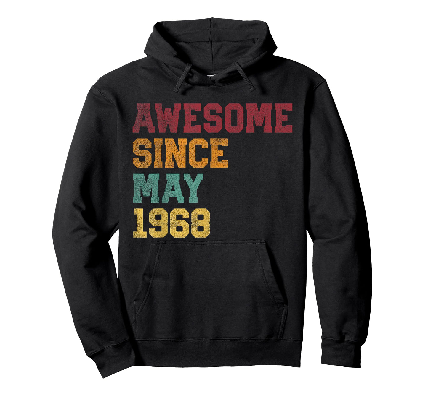Awesome Since May 1968 58th Birthday 58 Years Old - Retro T-Shirt