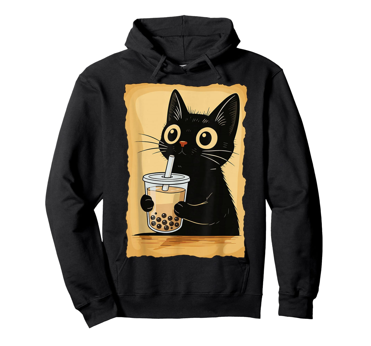 Kawaii Cat Driking Bubble Tea Cute Anime Kitty Slice T-Shirt