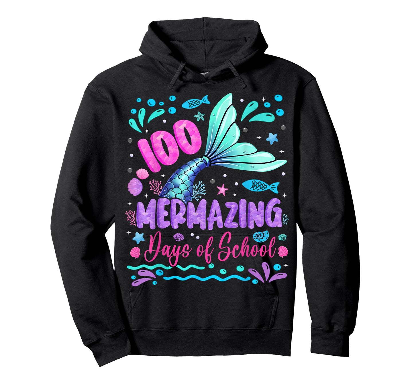 100th Day of School Mermaid 100 Mermazing Days of School T-Shirt