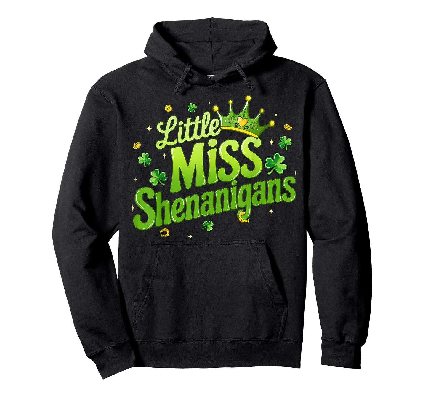 St Patricks Day Shirt for Girls Kids Little Miss Shenanigans T-Shirt