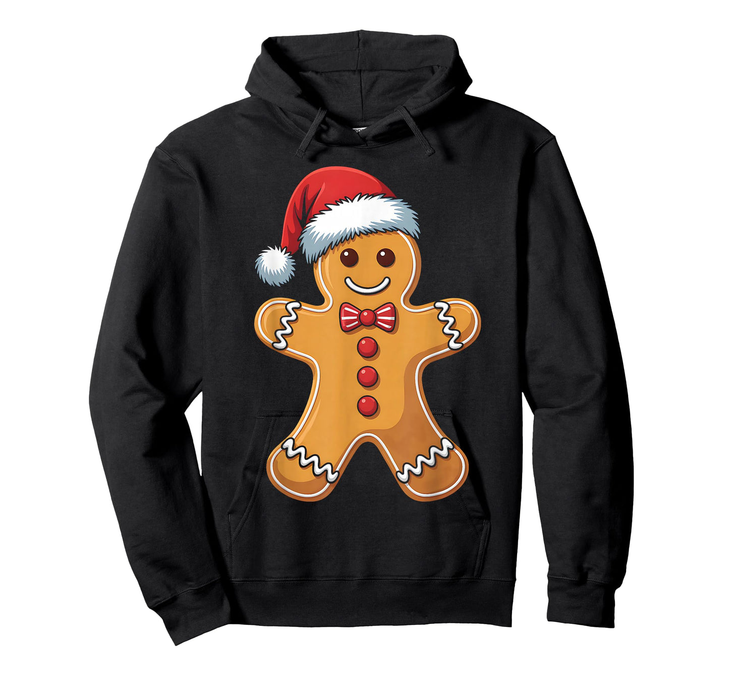 Gingerbread Man Cookie Xmas Santa Hat Christmas Boys Kids T-Shirt