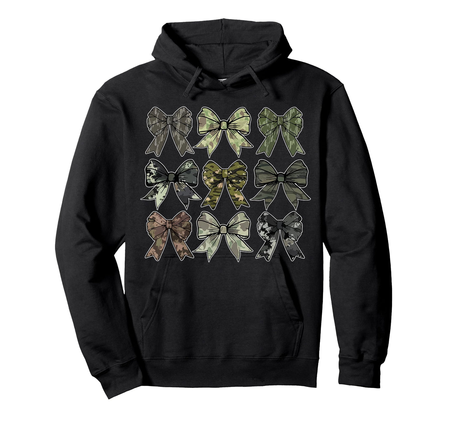 Camouflage Old Camo Bow Camo Coquette Bow Hunting Women Girl T-Shirt