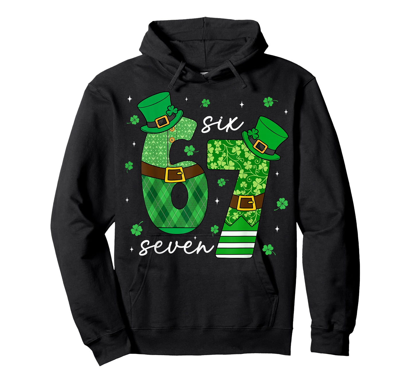 Funny Six Seven St Patricks Day Shirts Kids Boys 6 7 Meme T-Shirt