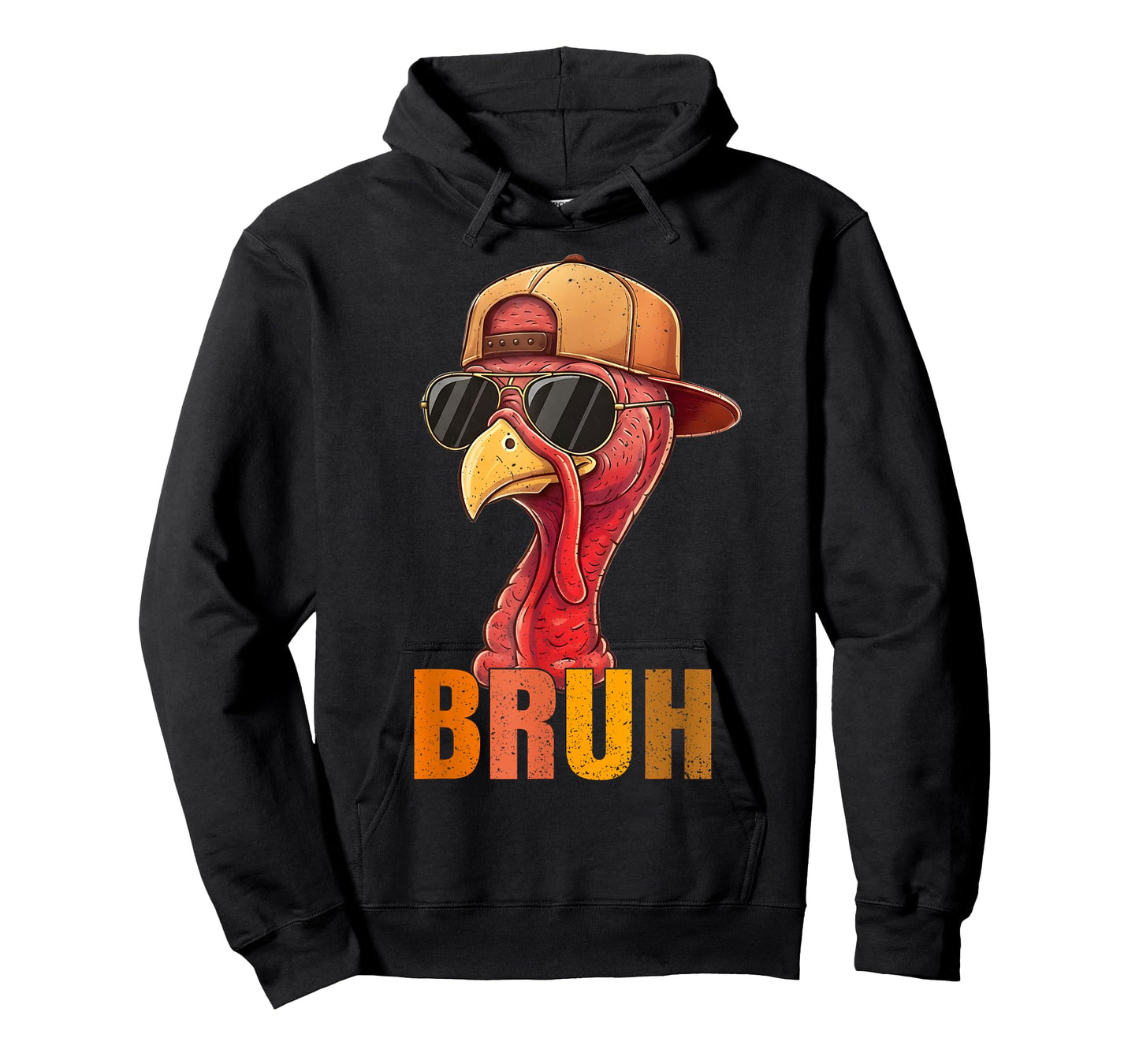 Bruh Funny Thanksgiving Turkey for Mens Boys Teens Kids T-Shirt