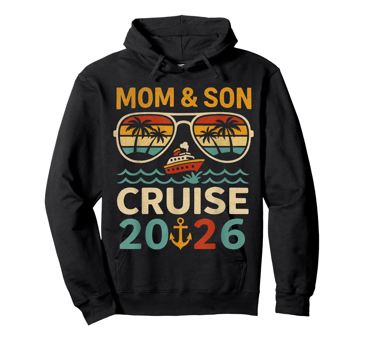 Mom and Son Cruise 2026 Tropical Adventure Design T-Shirt