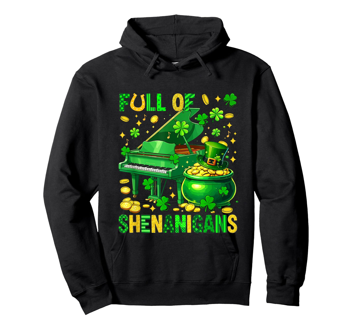 Full of Shenanigans St. Patrick's Day Piano Instrument T-Shirt