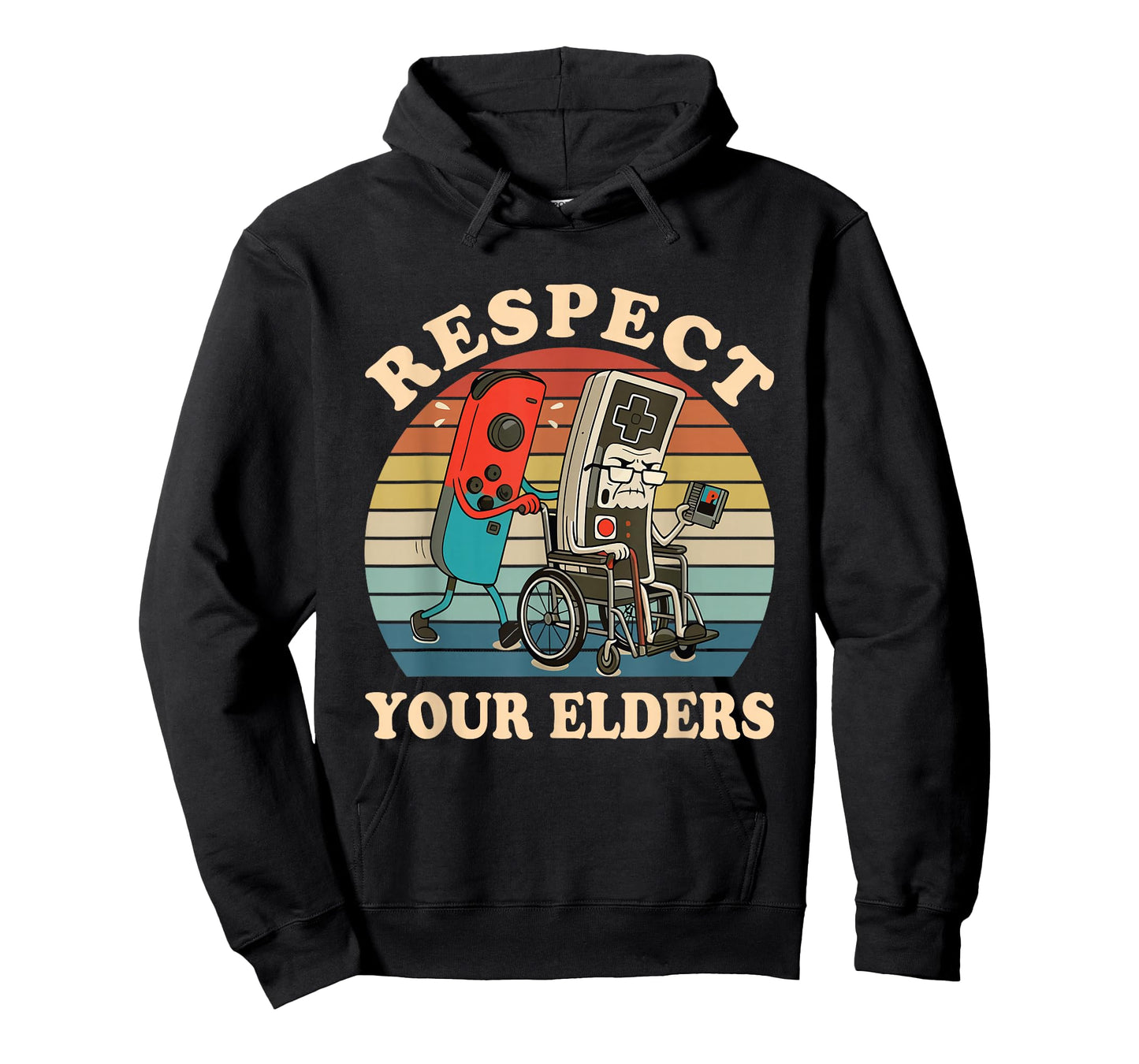 Respect Your Elders Retro Gaming Funny Gamer Controller 80s T-Shirt