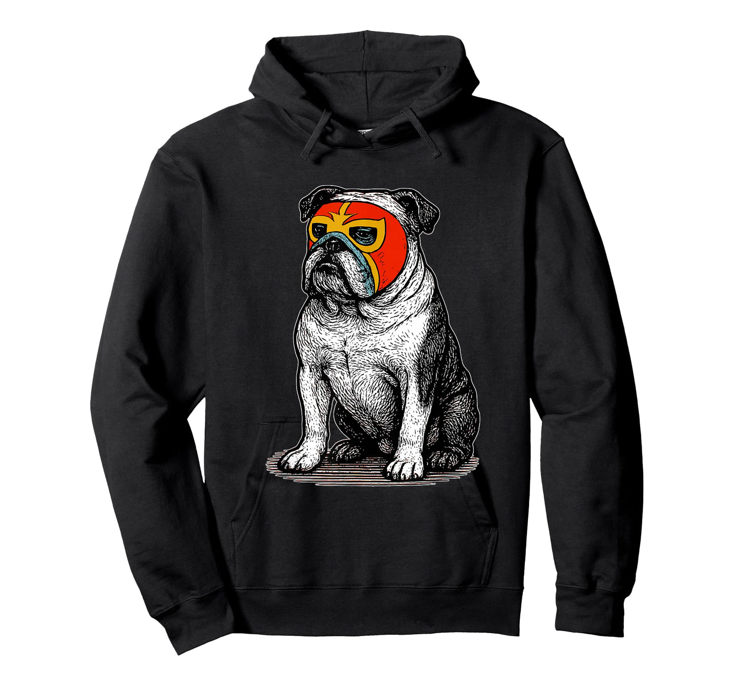 Vintage English Bulldog Luchador Mask Lucha Libre Dog Dad T-Shirt