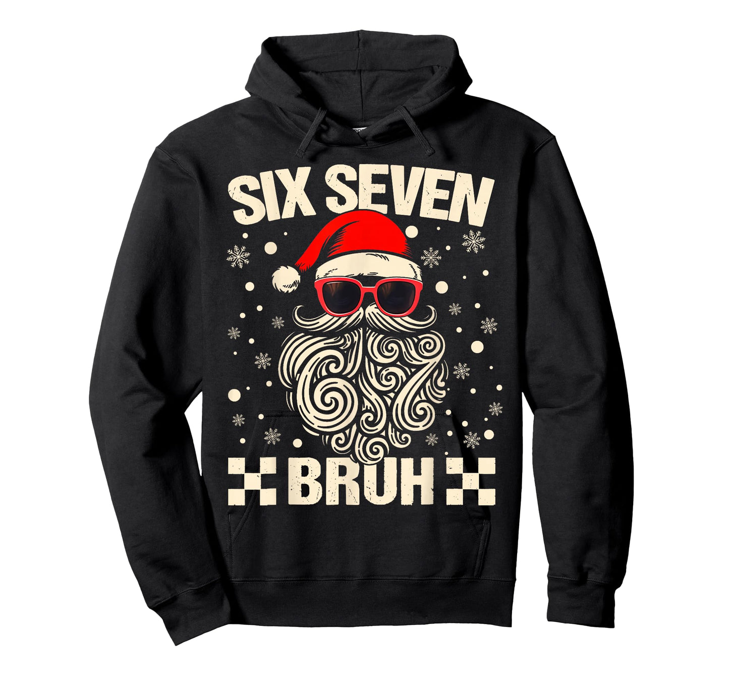 Bruh 67 Christmas Santa Six Seven 6 7 Boys Christmas Pajamas T-Shirt
