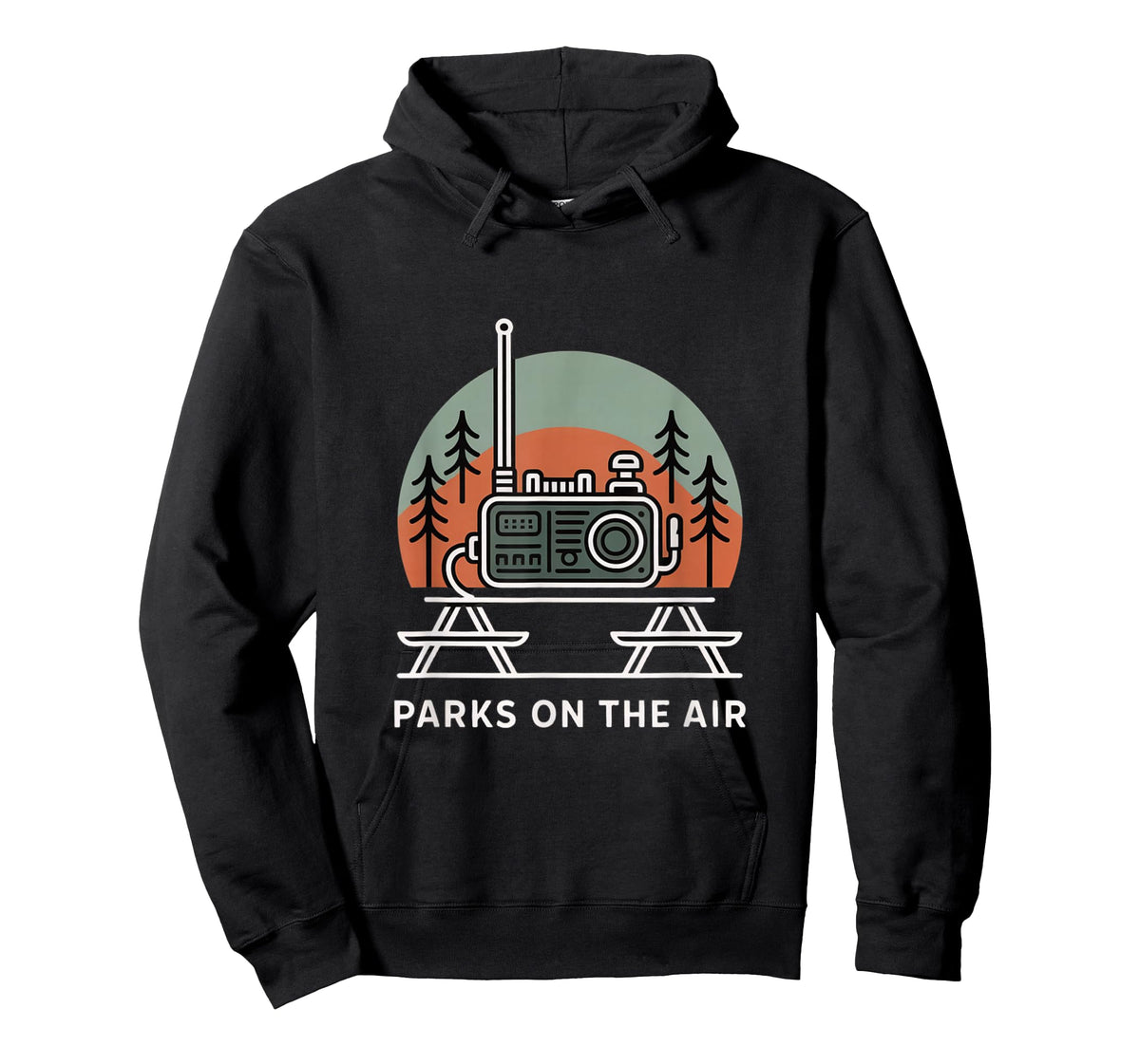 Parks On The Air Portable Ham Radio Operator Camping T-Shirt