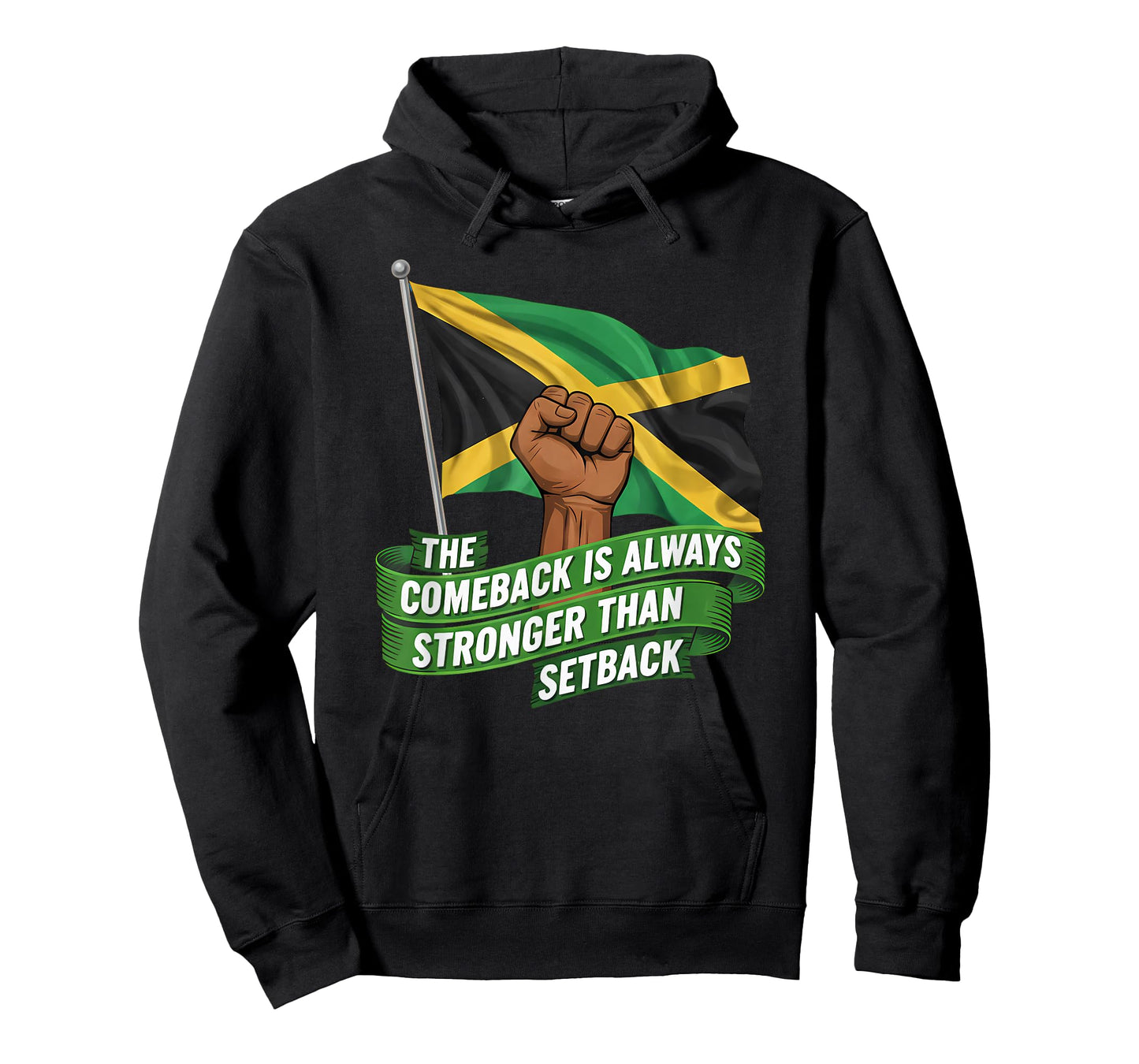 The Comeback is Always Stronger Jamaica Strong Flag T-Shirt