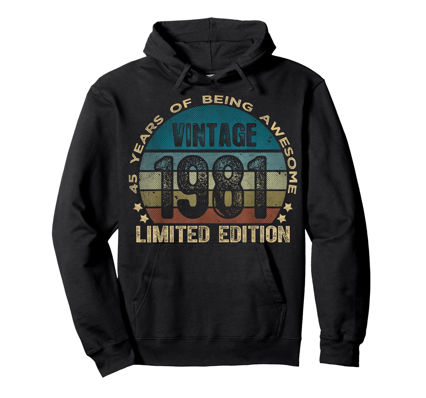 45 Year Old Gifts Vintage 1981 Limited Edition 45th Birthday T-Shirt