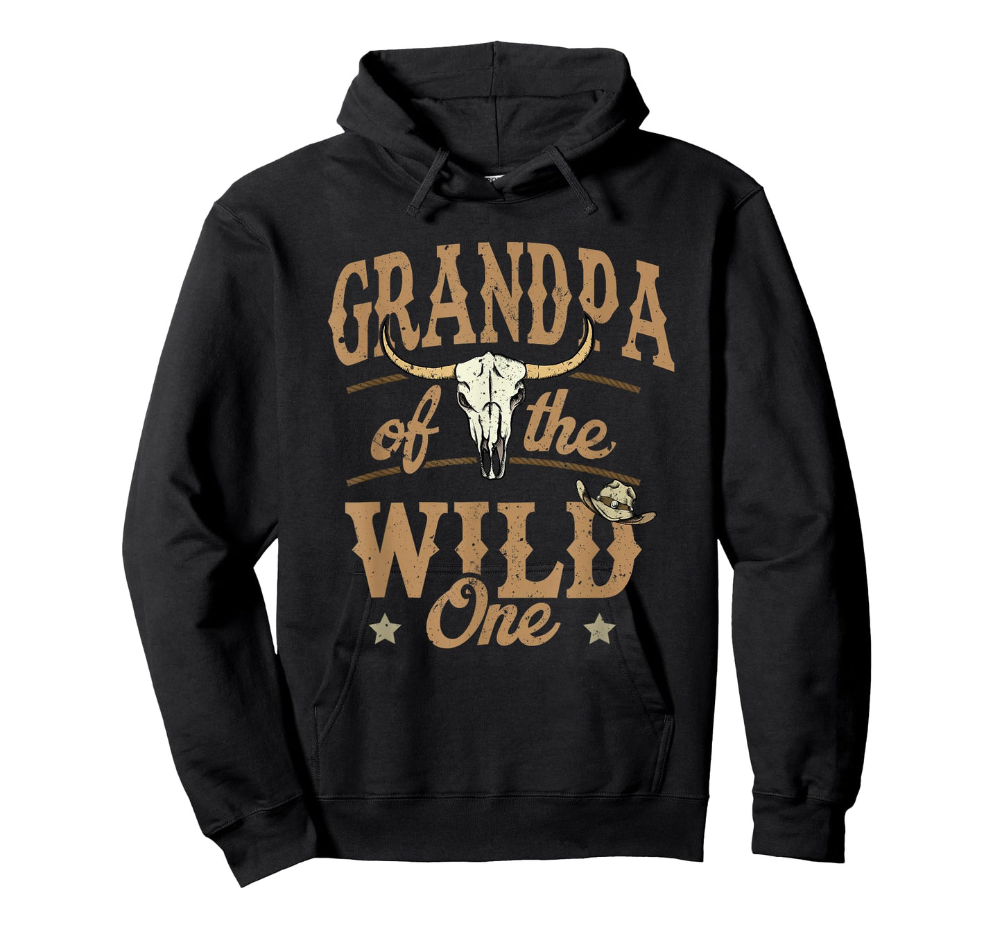 Grandpa of The Wild One Cowboy Western Rodeo Party Matching T-Shirt