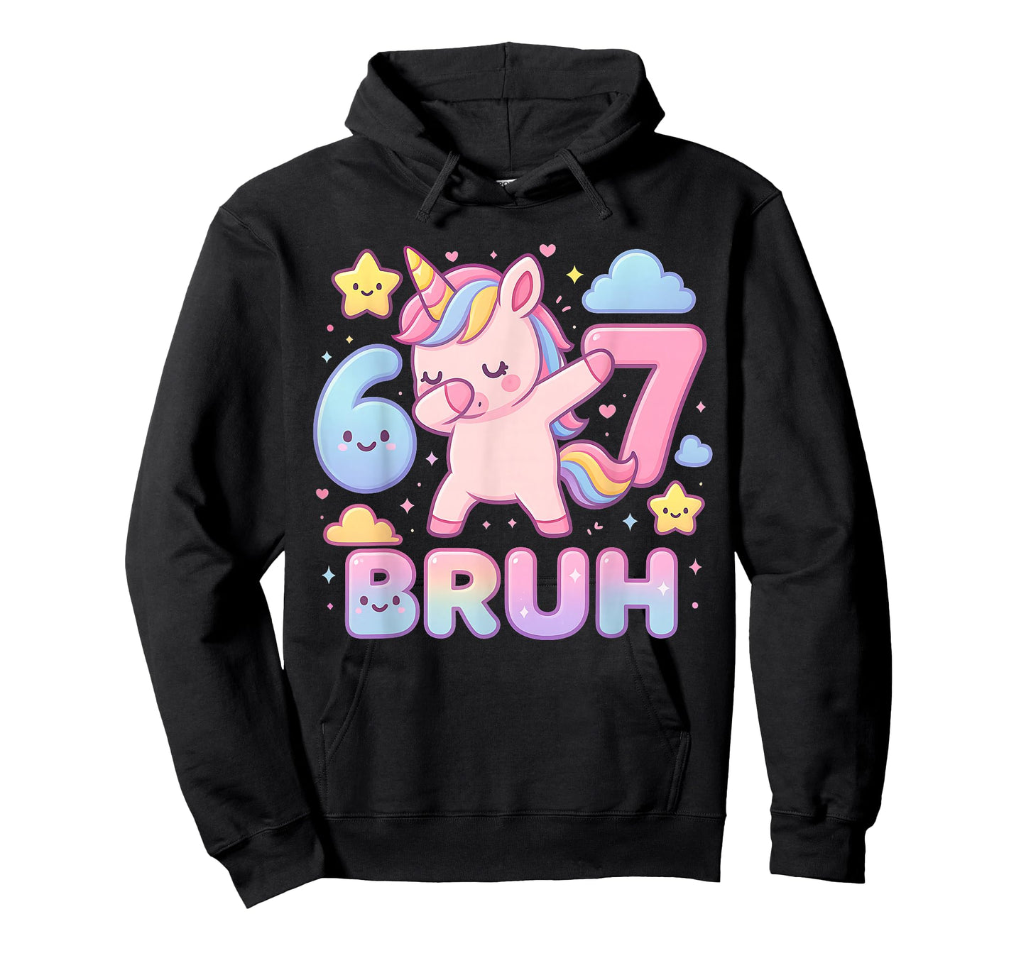 67 Unicorn for Girls Six Seven Bruh Meme Brainrot Funny Boys T-Shirt