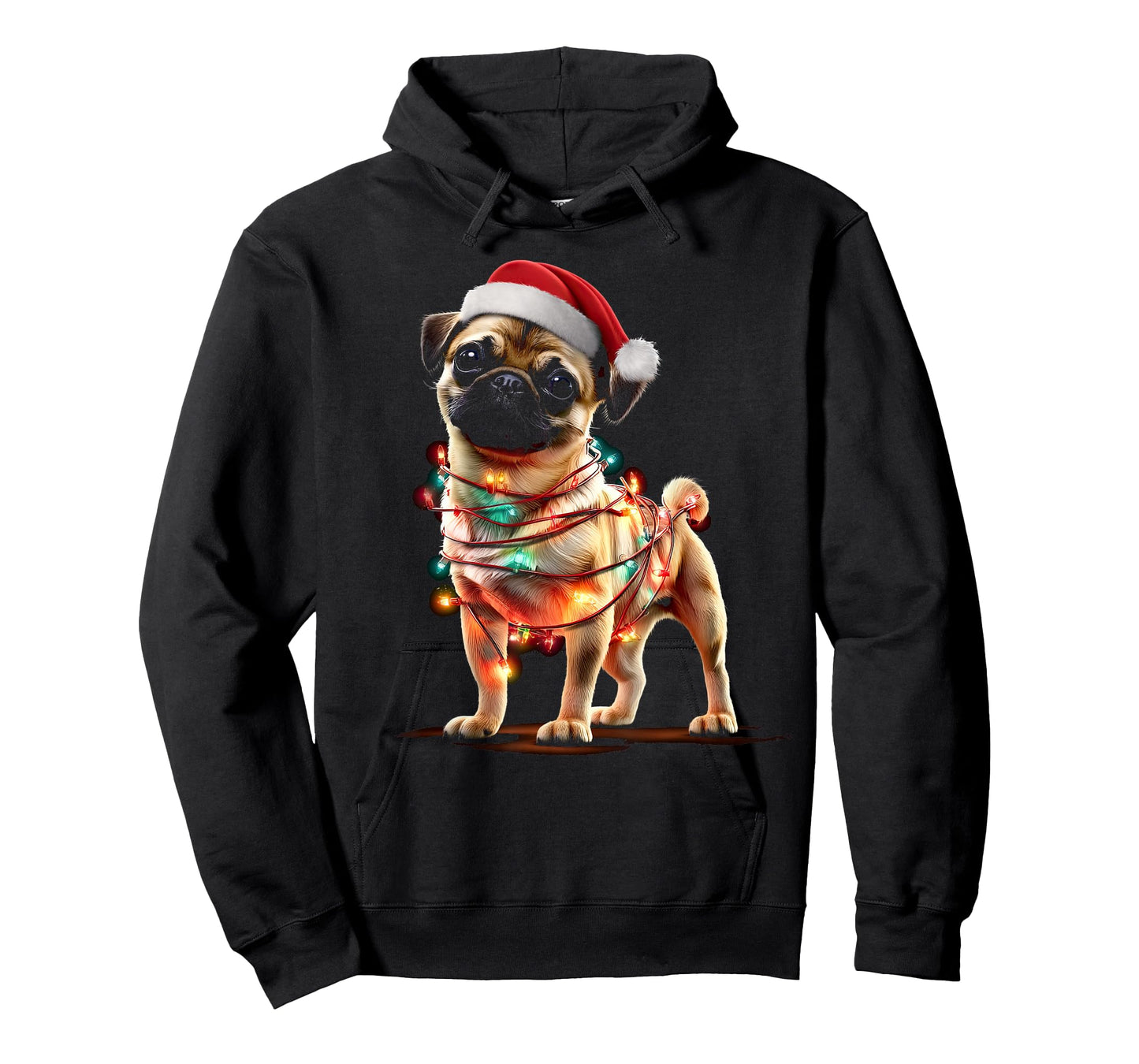 Funny Chug Christmas Graphics Dog Lights Lover T-Shirt