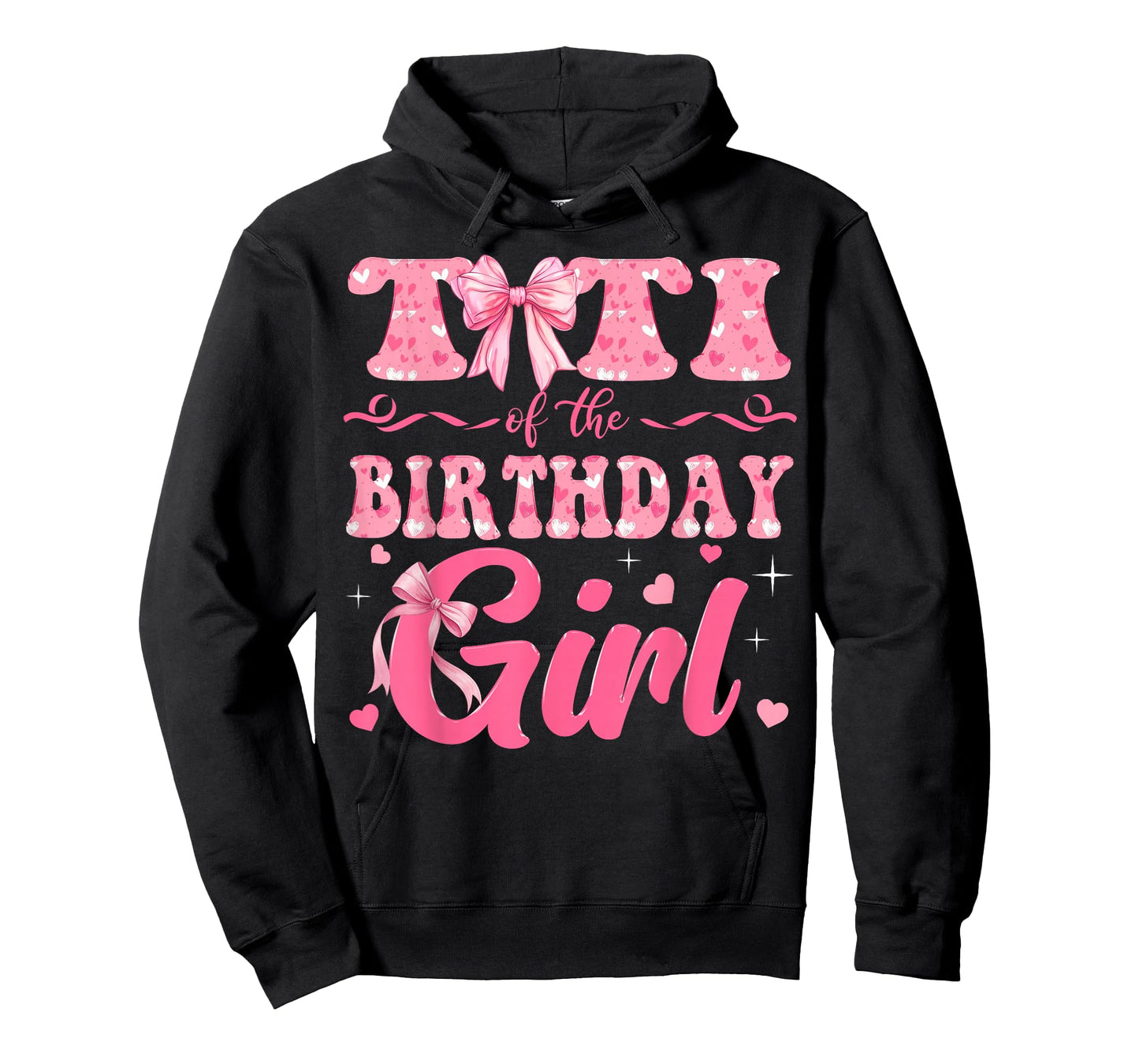 Titi of The Birthday Girl Family Pink Coquette Bow T-Shirt