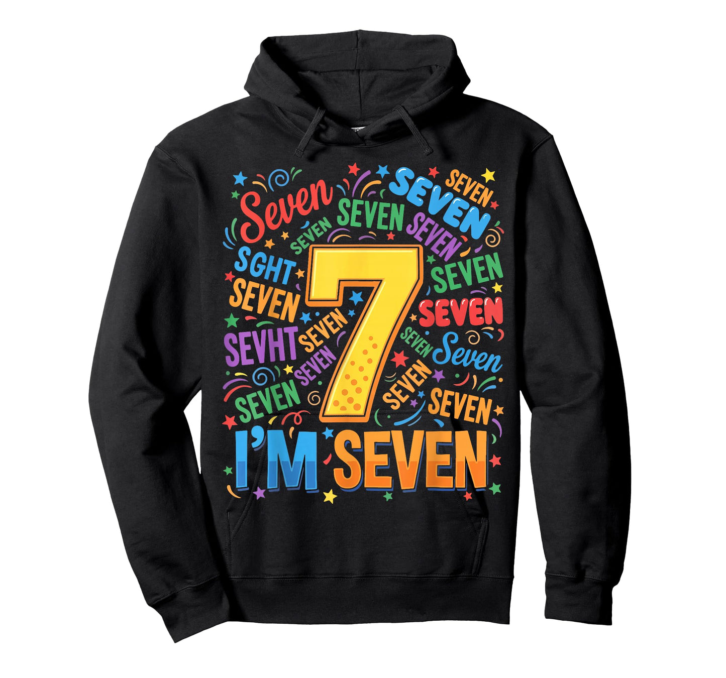 7th Birthday Shirt Boy 7yr Seven 7 Year Old Girls Kids T-Shirt