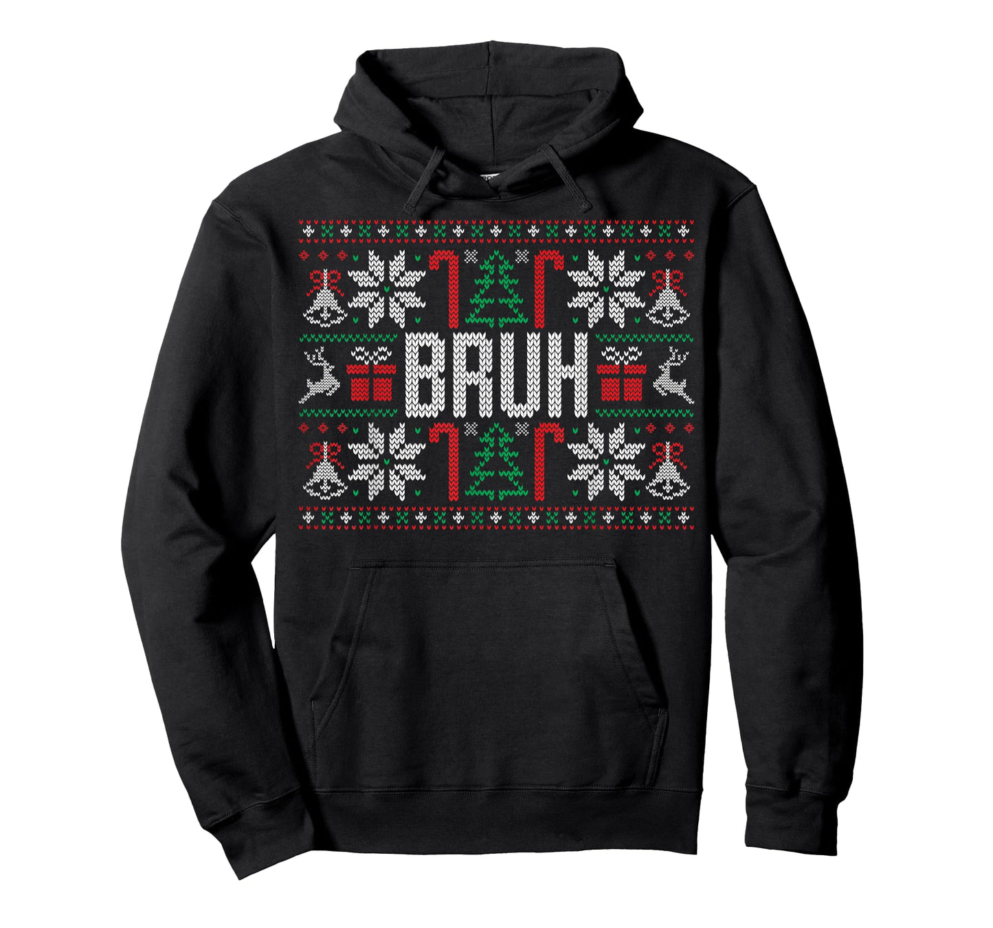 Bruh Funny Ugly Christmas Teens Boys Kids Xmas Pajamas T-Shirt