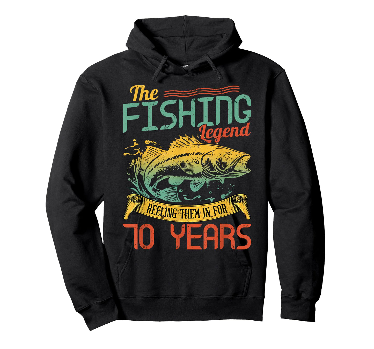 Fishing Legend 70 Years Old Gift Fisherman 70th Birthday T-Shirt