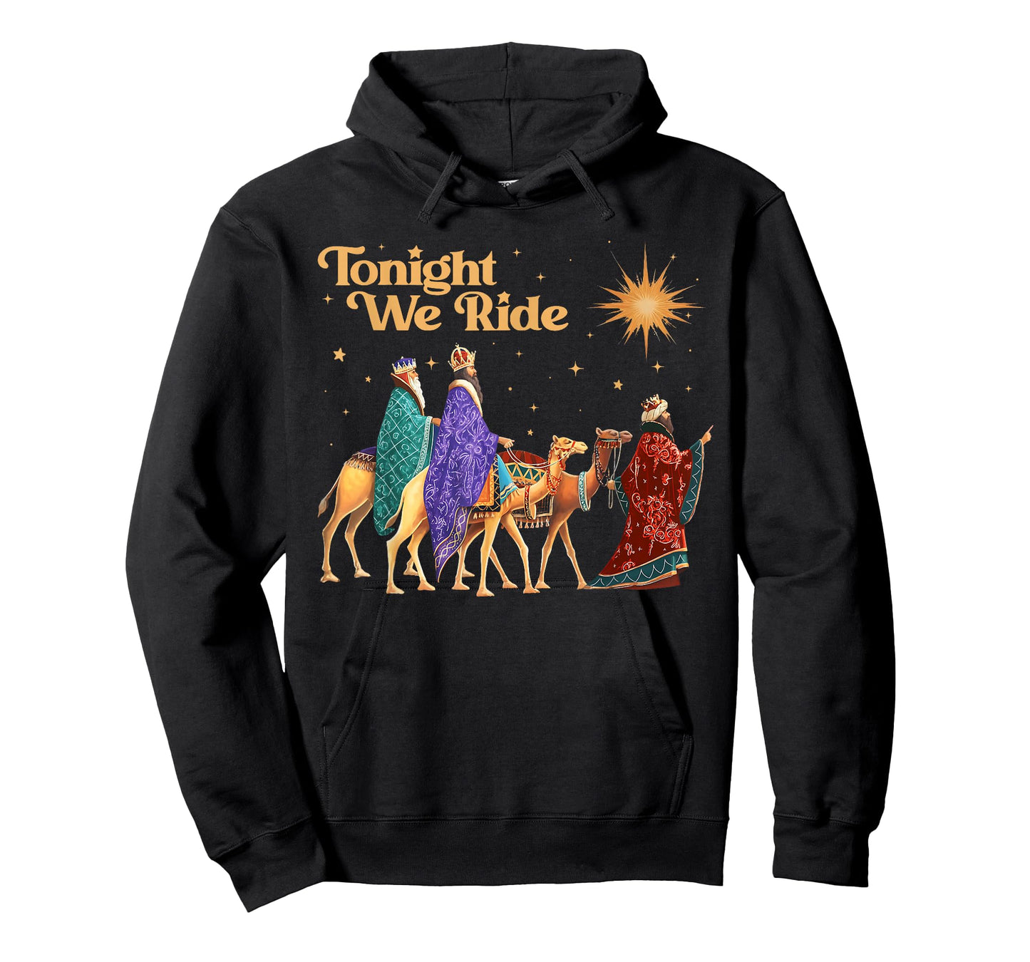 Tonight We Ride Christmas, 3 Wise Men, Christian Christmas T-Shirt