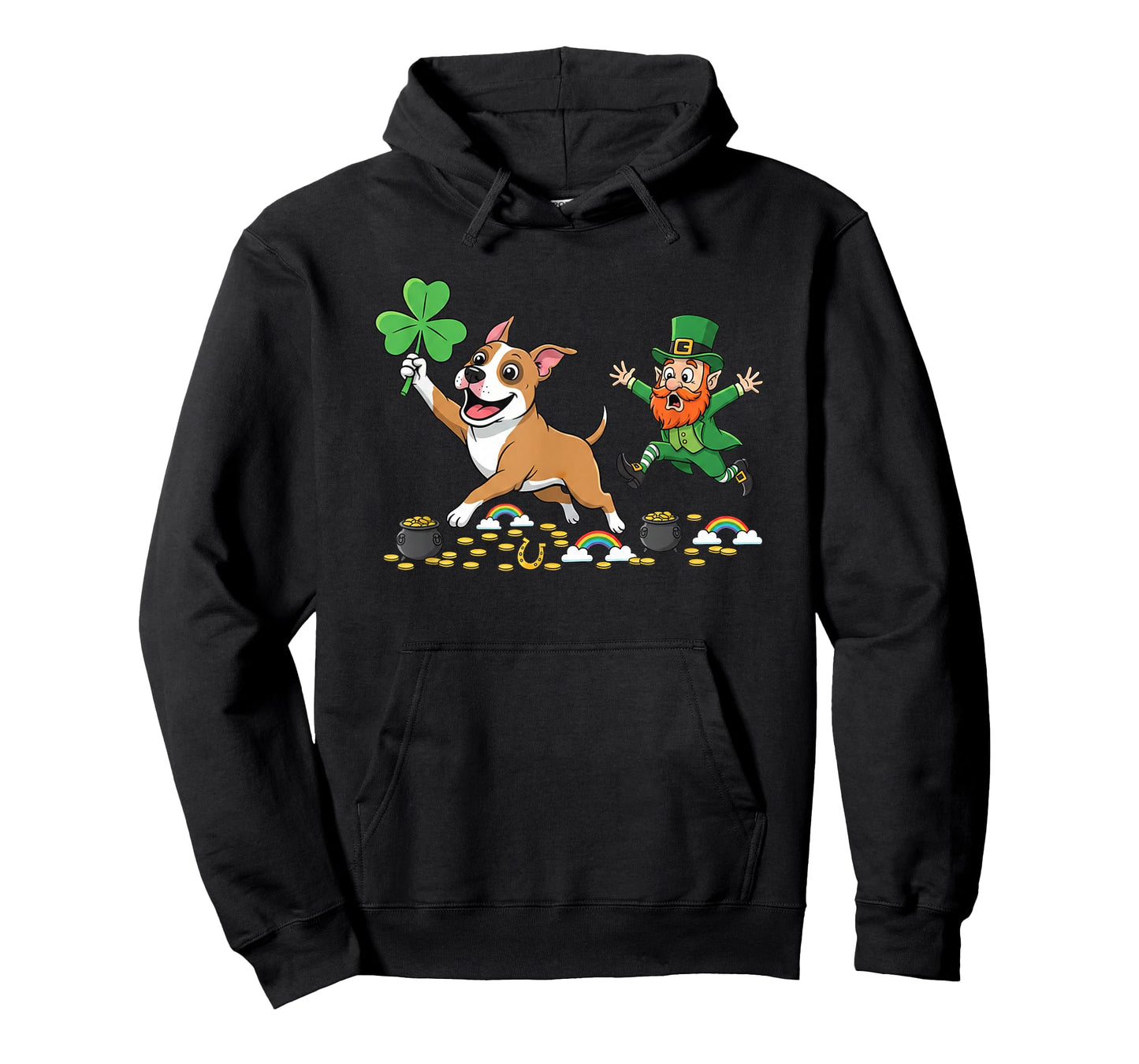 Funny American Staffordshire Terrier Clover St Patricks Day T-Shirt