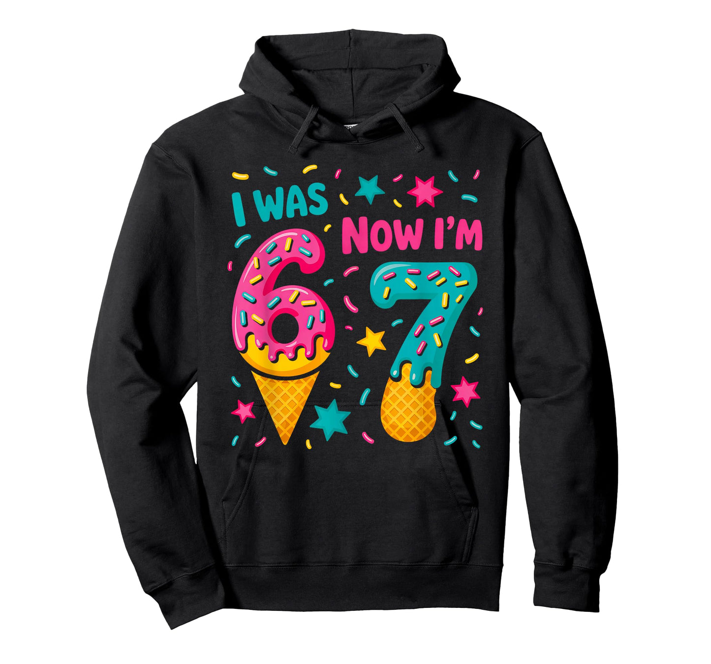 7 Year Old Birthday was 6 Now I'm 7 Kids Funny T-Shirt