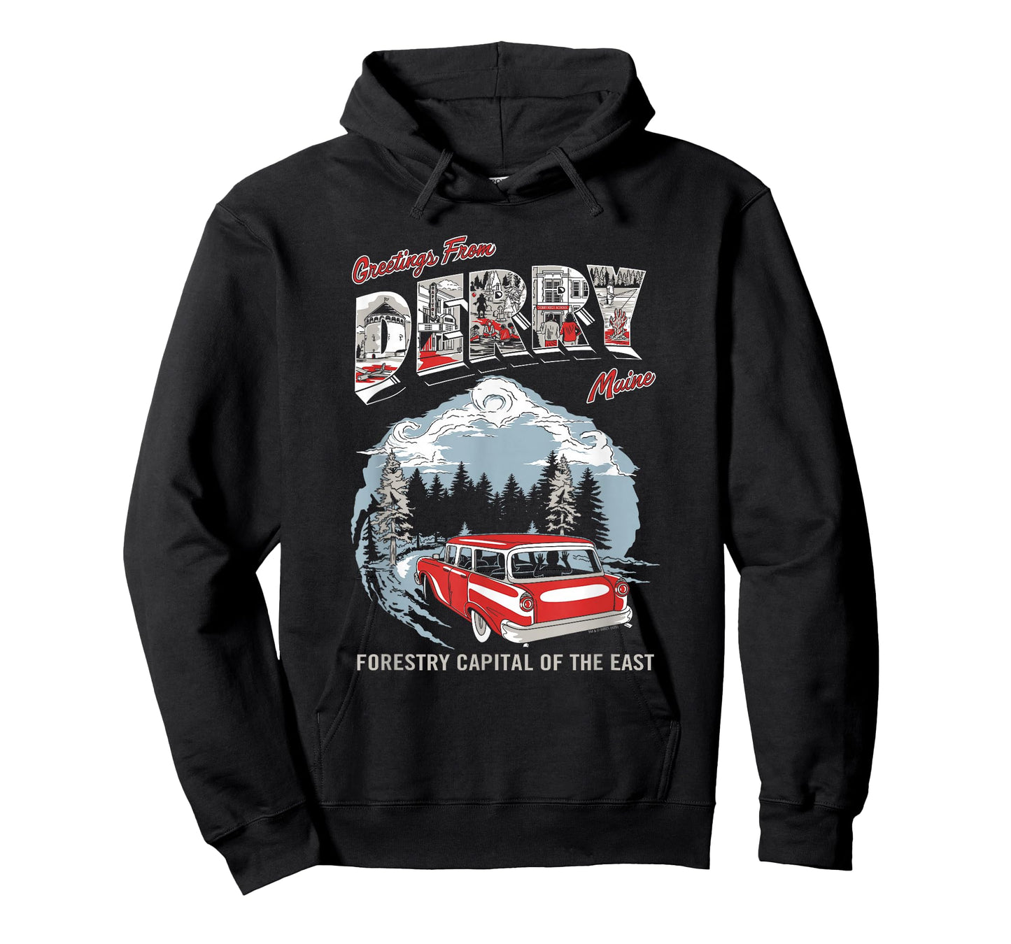 IT: Welcome to Derry Greetings Tourist Horror TV Show T-Shirt