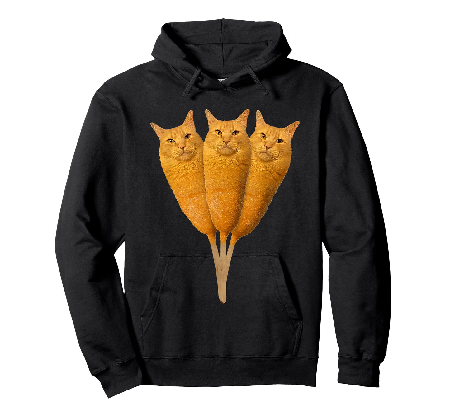 Corndog Cat Meme Silly Stupid Brainrot Funny Cat Lover T-Shirt