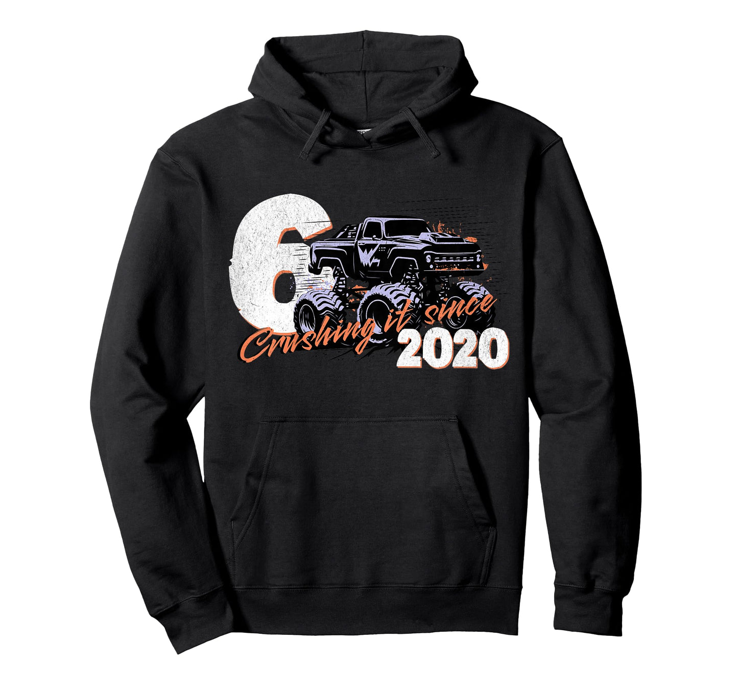 Kids 6th Birthday Truck Turning 6 Years Old Boy Born in 2020 T-Shirt