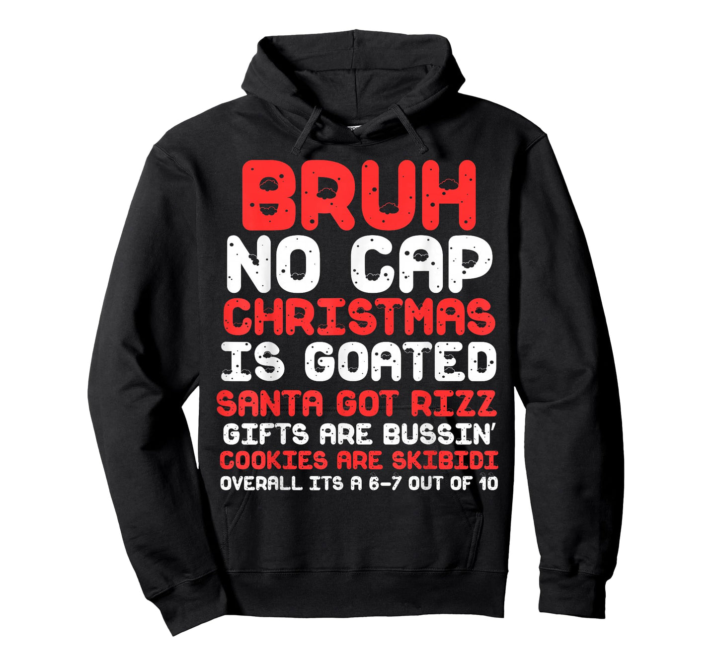 Funny Middle School Generation Alpha Gen A Slang Christmas T-Shirt