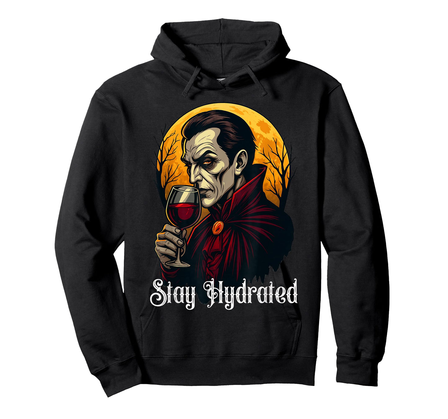 Stay Hydrated Vampire Funny Dracula Glass of Blood Halloween T-Shirt