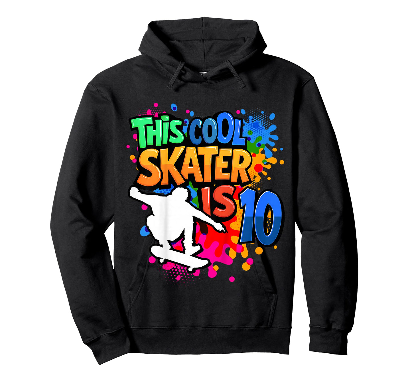 10th Birthday Skateboard - This Cool Skater is 10 Years Old T-Shirt