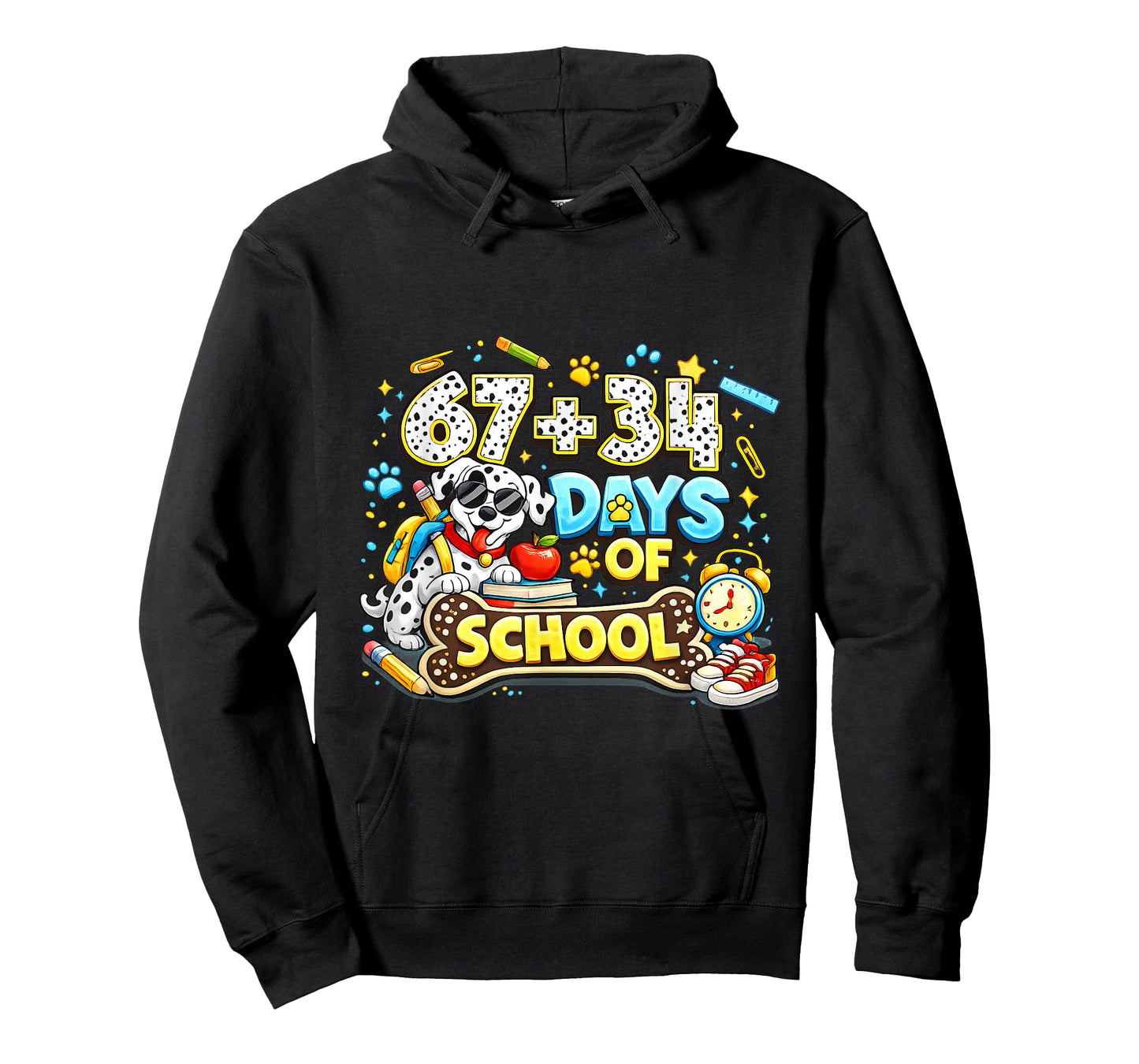 67+34 Days of School Graphic T-Shirt