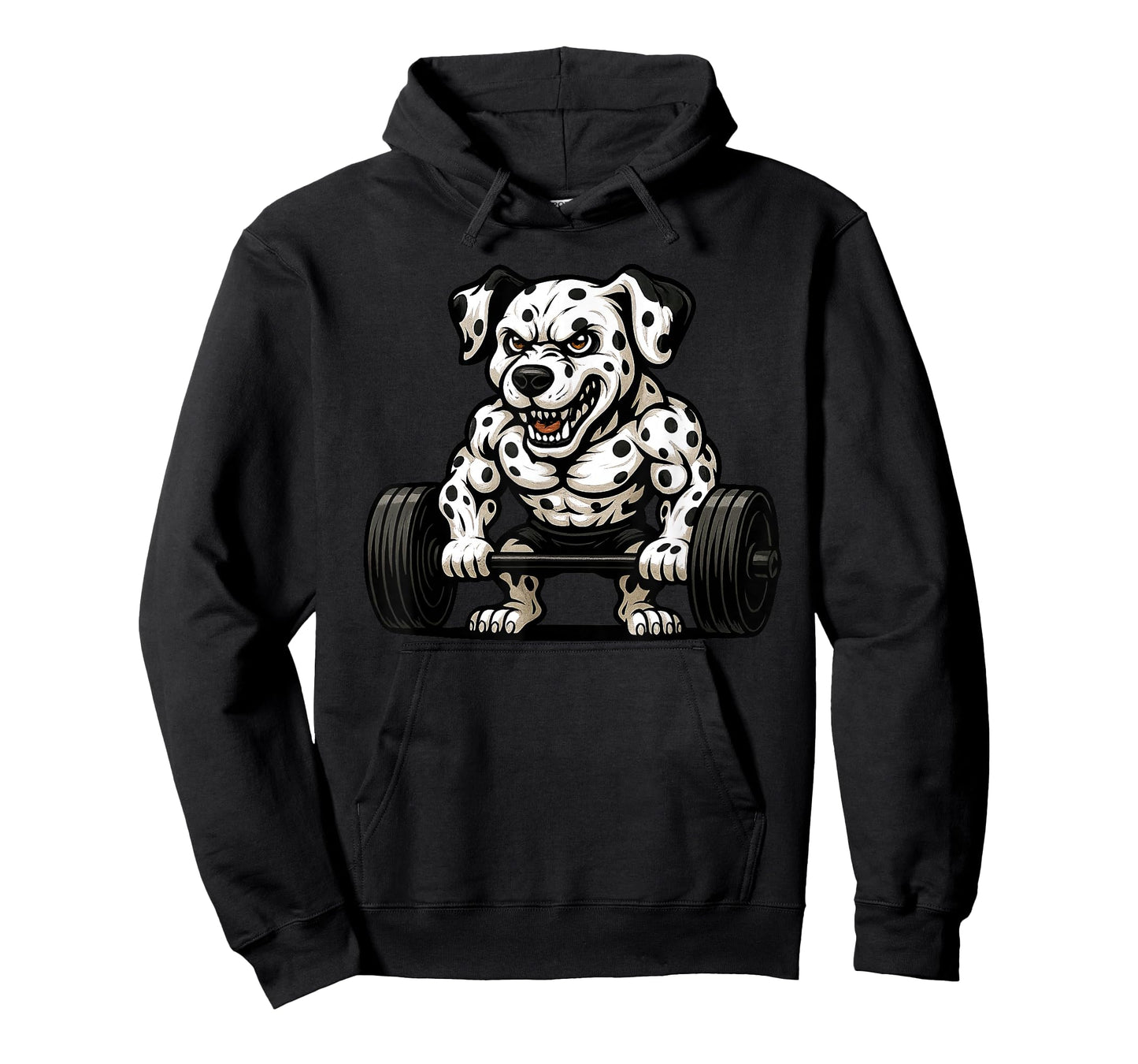 Dalmatian Weightlifting Bodybuilder Workout Gym Dog Lover T-Shirt