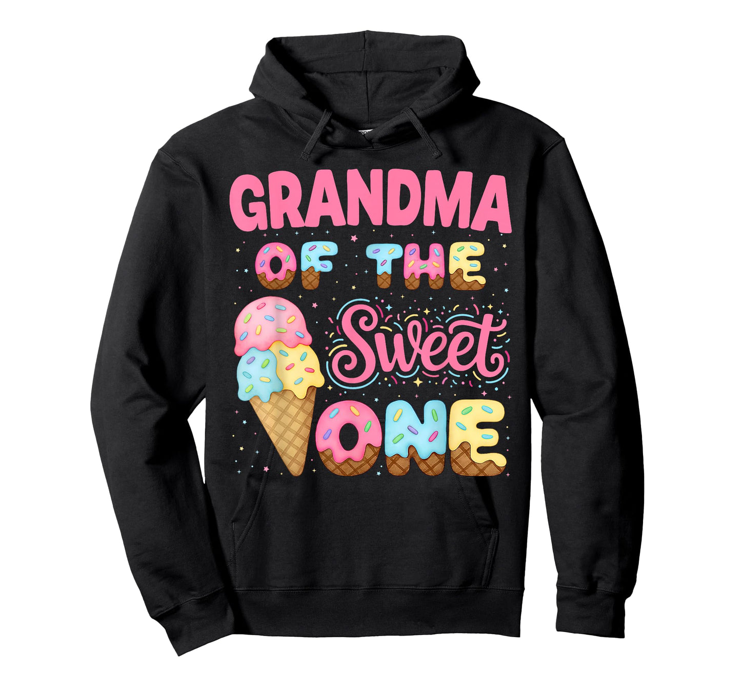 Grandma of The Sweet One Ice Cream Matching Birthday Family T-Shirt