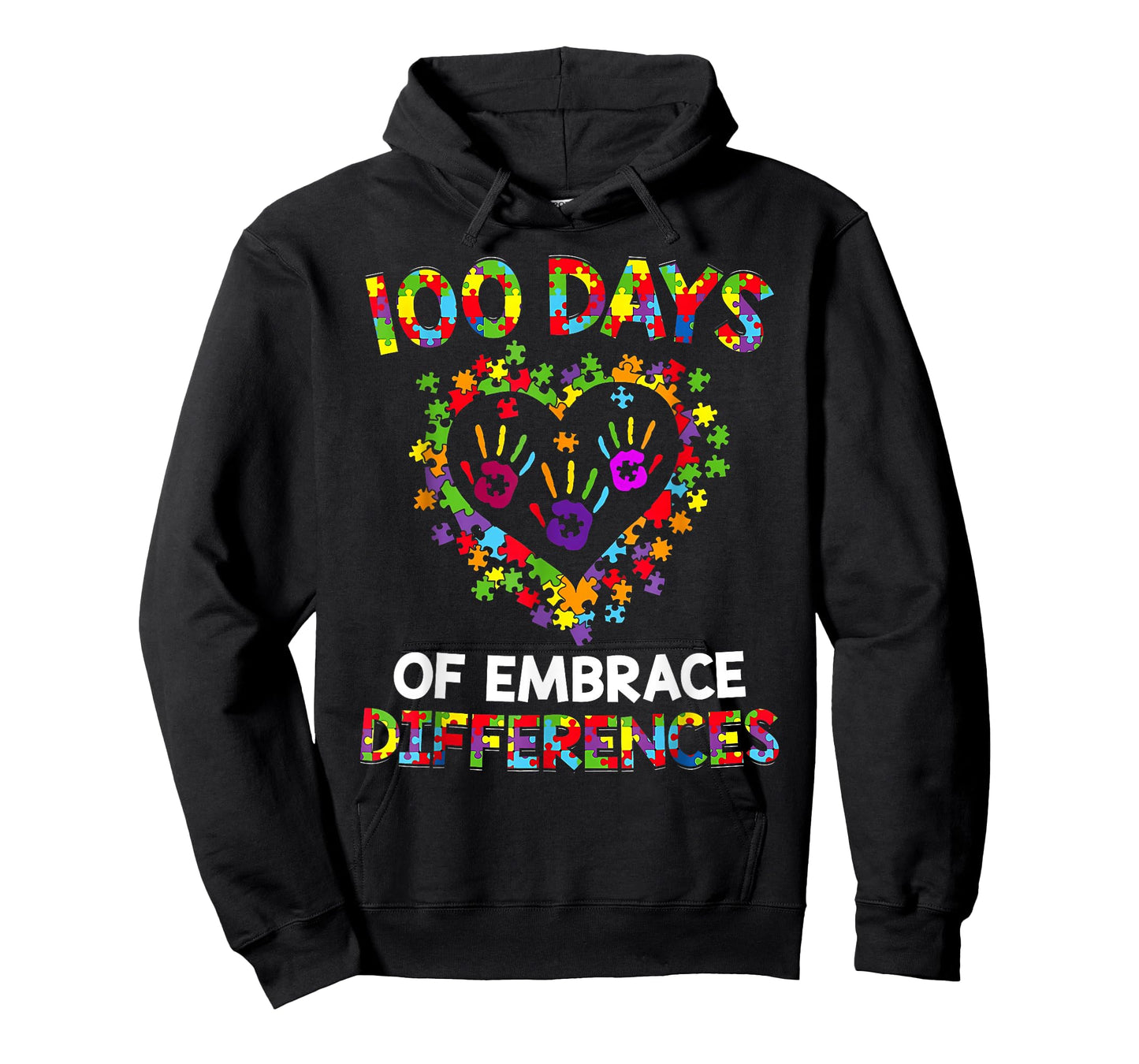 100 Days of Embracing Autism 100th Day School SPED Teacher T-Shirt