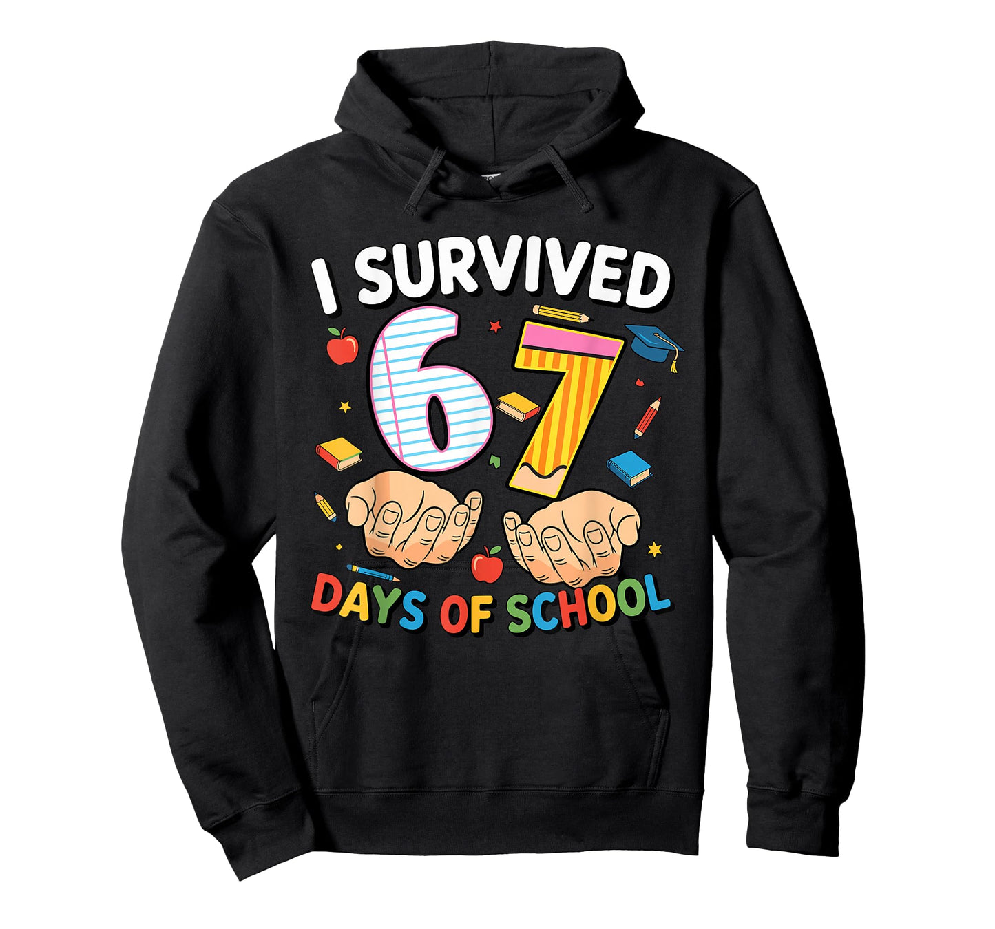 I Survived 67 Days of School Cool Teacher Design T-Shirt