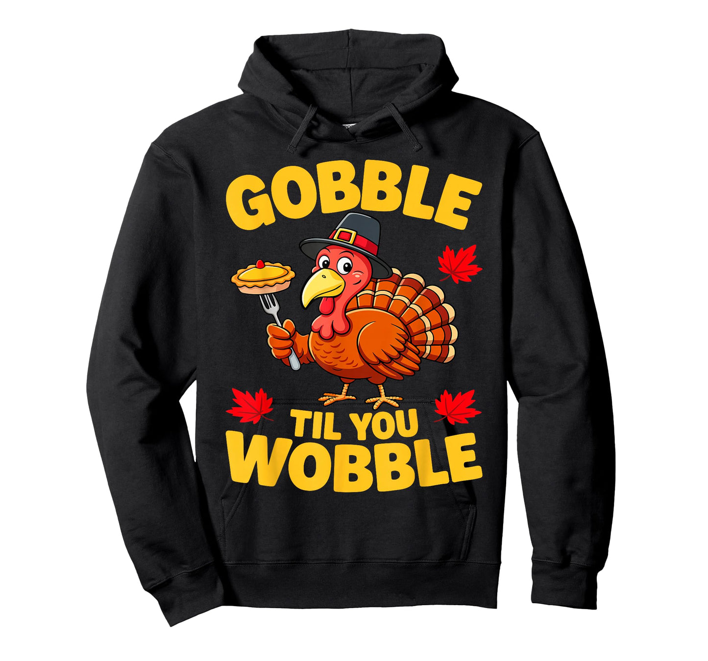 Gobble Til You Wobble Shirt Adult Kids Thanksgiving Day T-Shirt