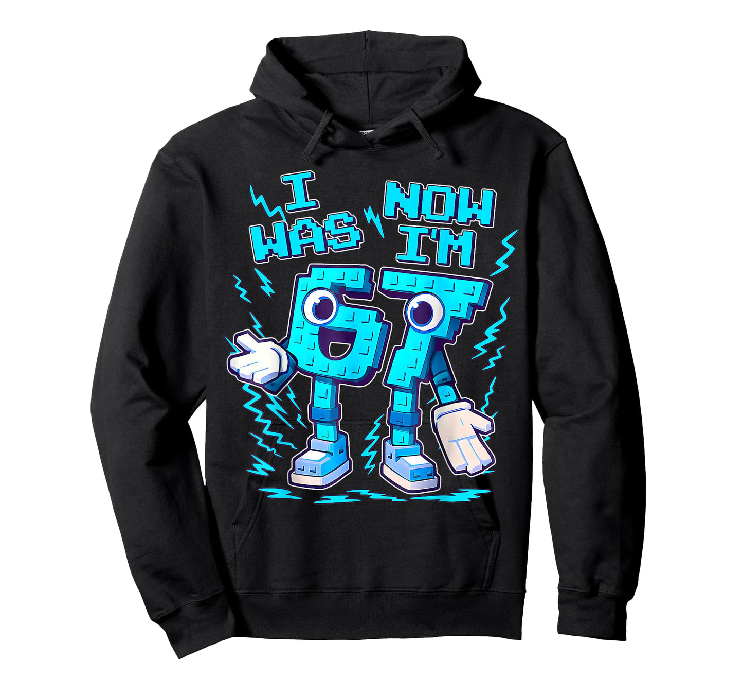 I was 6 Now I'm 7 Six Seven 7 Years Old Birthday Brainrot T-Shirt