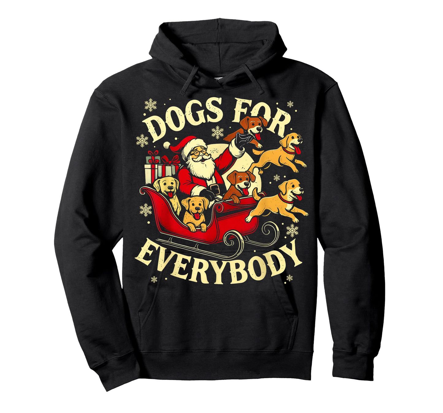 Dogs for Everybody Santa Funny Christmas Dog Mom Dog Dad T-Shirt