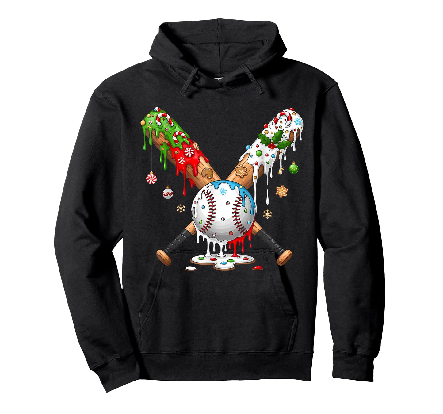 Santa Sports Design for Men Boys Christmas Baseball Player T-Shirt